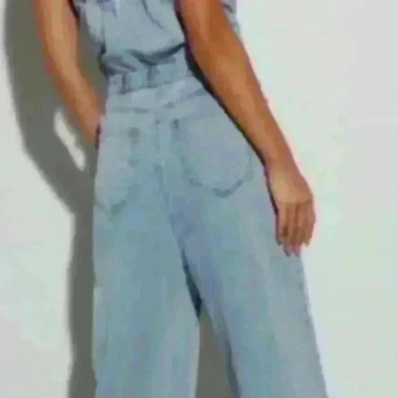 Gilli Denim Sleeveless Jumpsuit Size 2 #94 - Picture 2 of 15